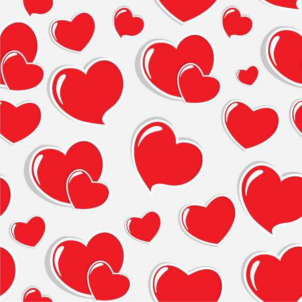 collection top seamless pattern backgrounds with vibrant red hearts for romantic projects