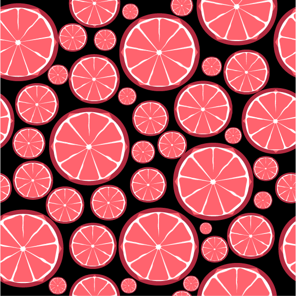 collection top seamless pattern backgrounds featuring vibrant pink citrus slices on a black backdrop