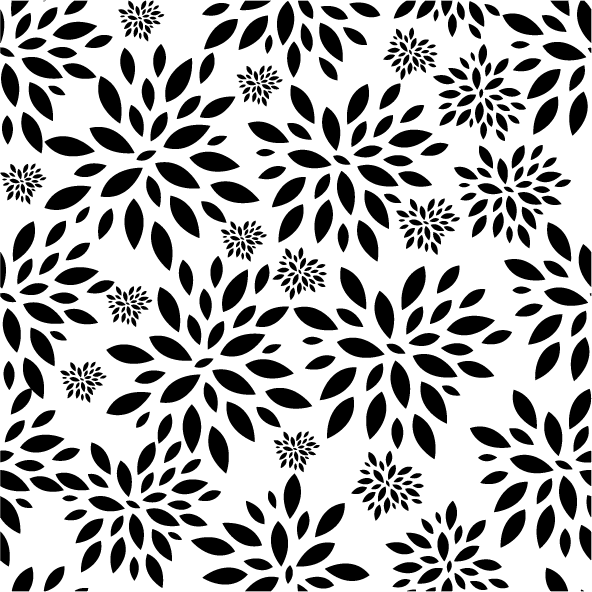 collection top seamless pattern backgrounds featuring elegant floral motifs in bold black and white