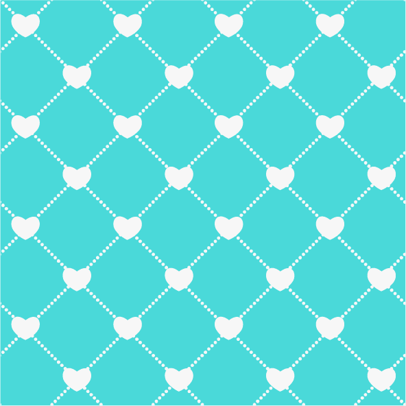 collection top seamless pattern backgrounds with playful hearts on turquoise backdrop