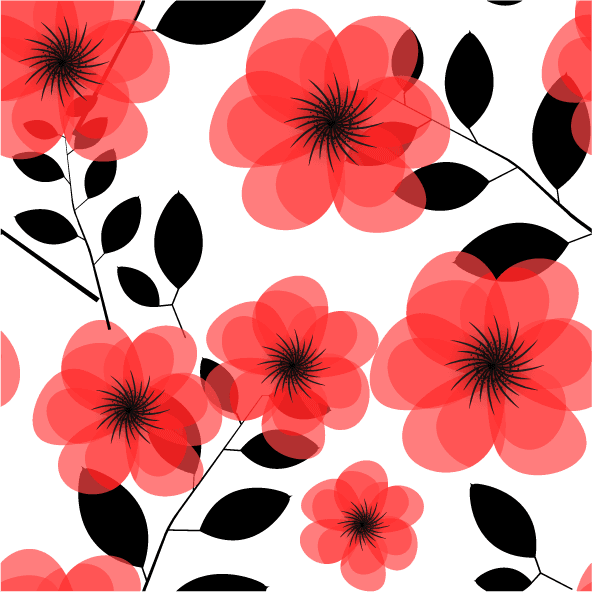 collection top seamless pattern backgrounds featuring bold red florals and elegant foliage for modern projects