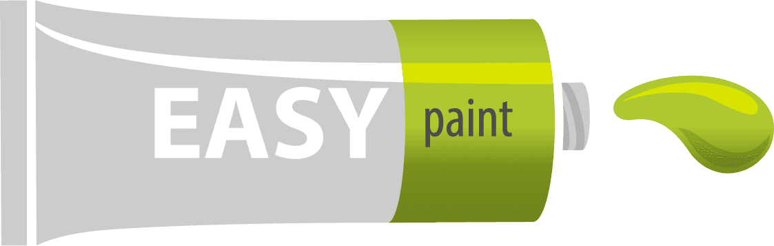 Colored paint objects design elements vector