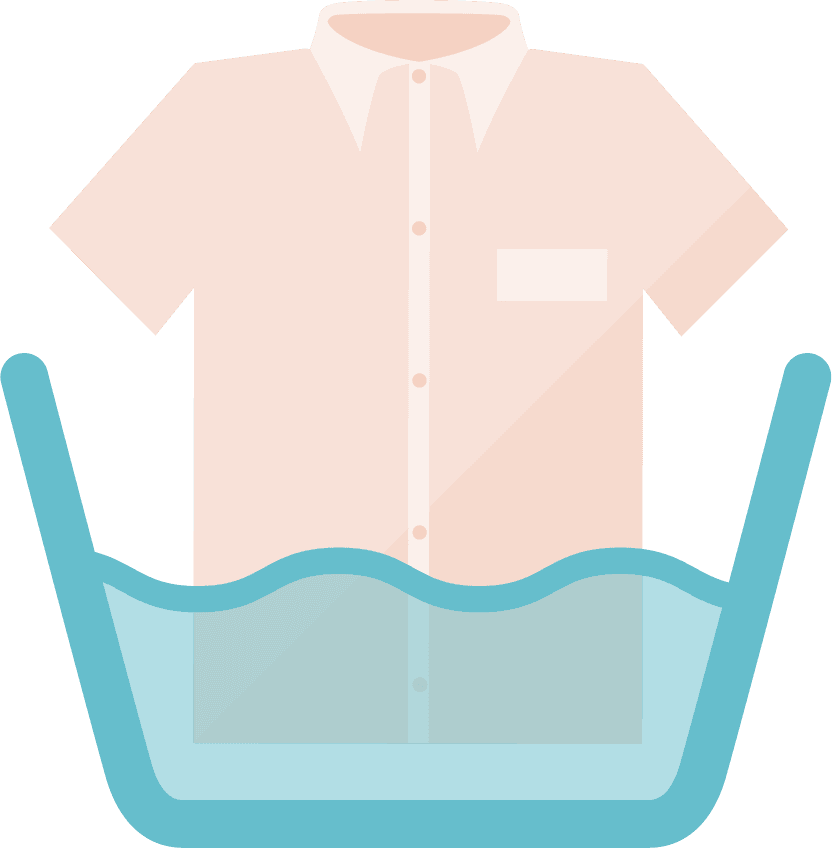 colored washing icons laundry symbols flat style