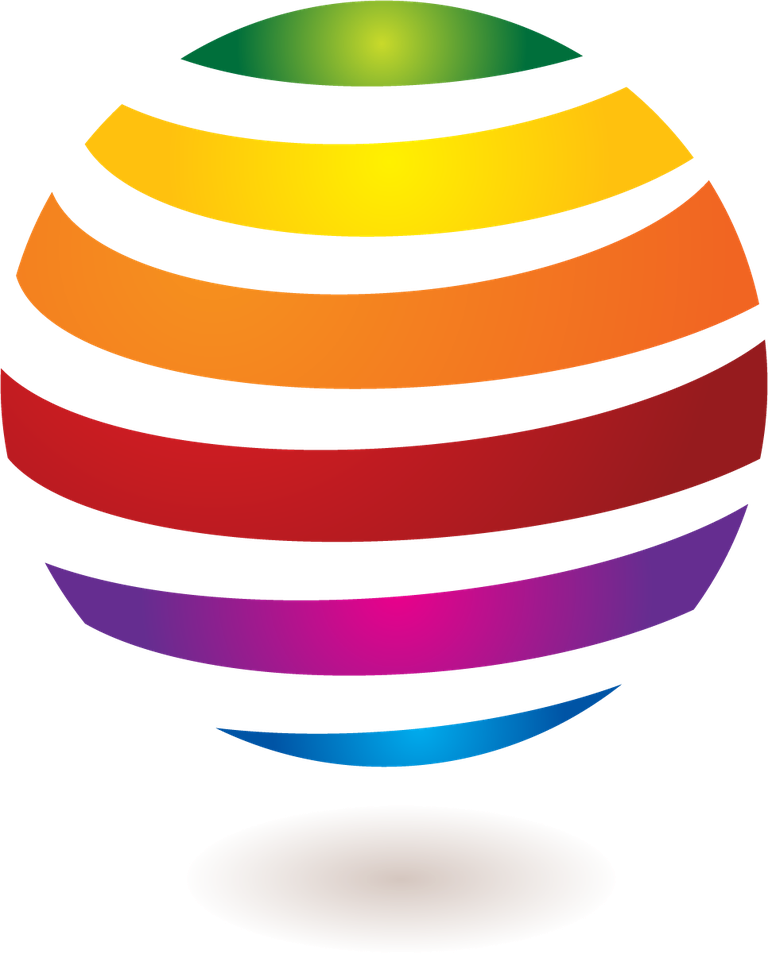 colorful abstract logo element featuring a vibrant swirling sphere for modern branding solutions
