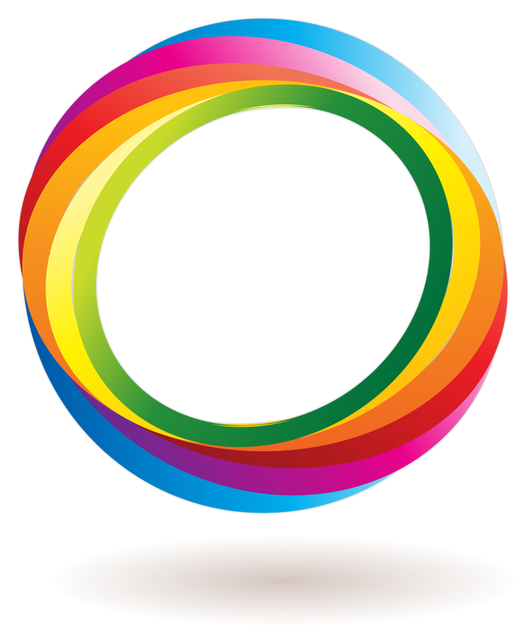 colorful abstract logo element for innovative branding and captivating visual identity applications