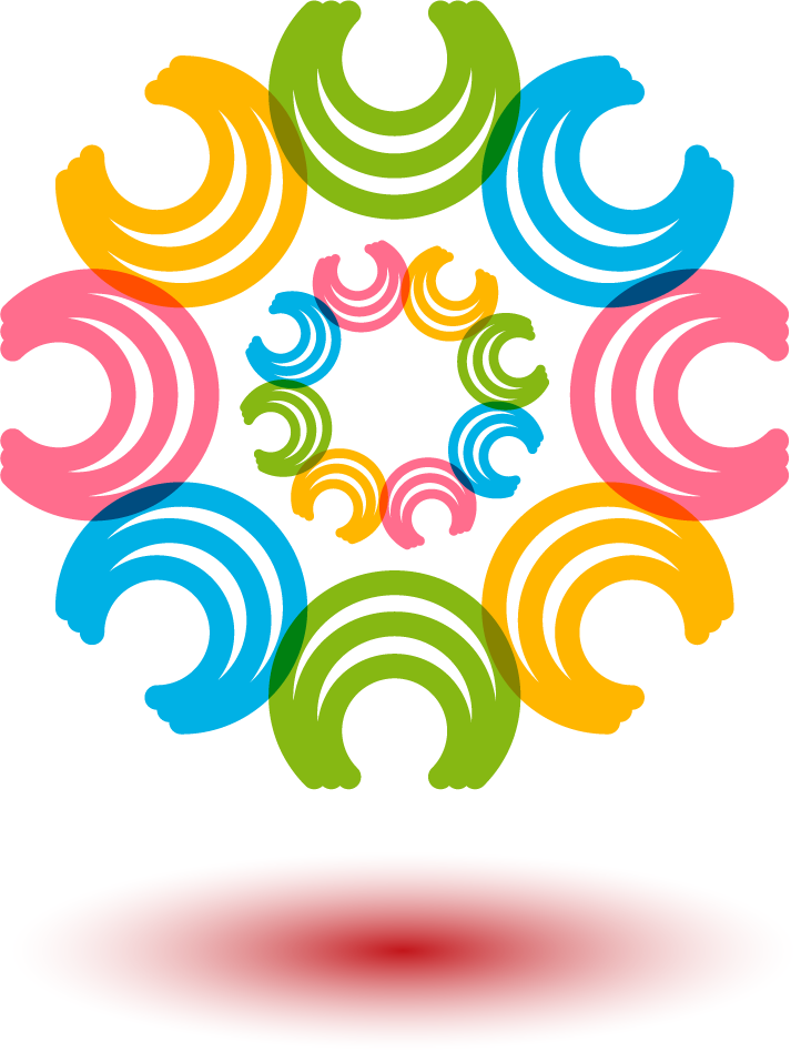 colorful abstract shape for logo representing creativity and modern branding solutions