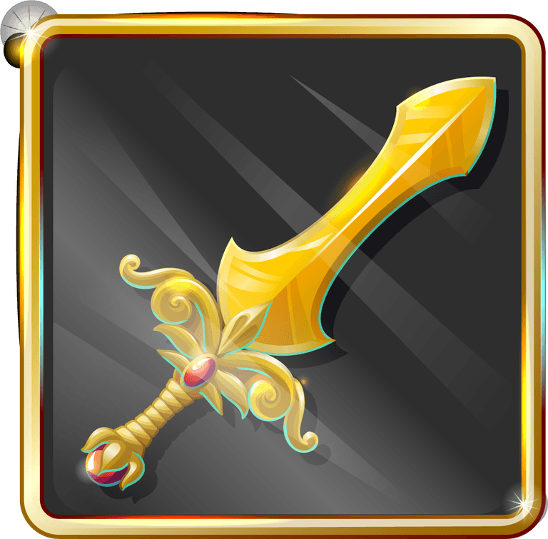 colorful cartoon medieval weapons collection