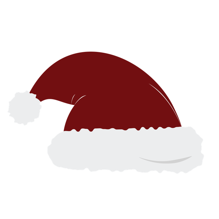 colorful decorative christmas element icon featuring a festive santa hat for holiday celebrations