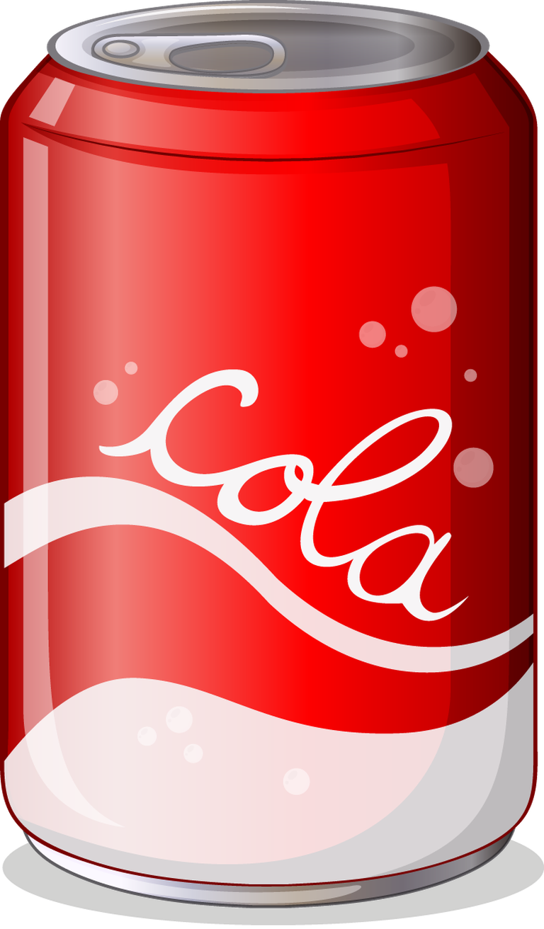 colorful drink bottle illustration featuring a refreshing cola can with vibrant design