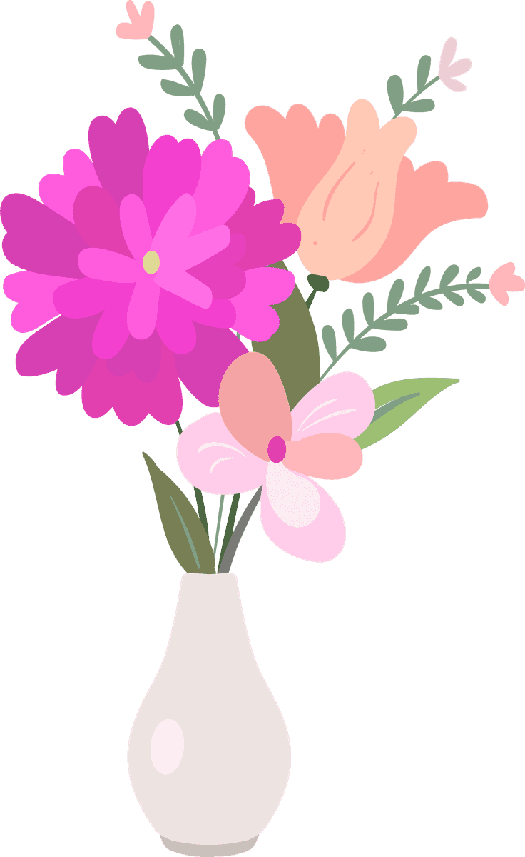 colorful flowers flat icon pack for cheerful decorations and creative applications