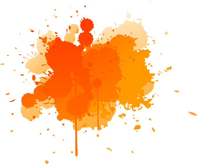 colorful ink splashes vector