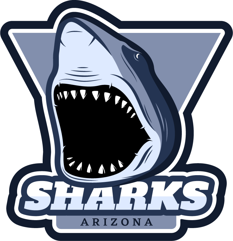 colorful wild animals badge set featuring fierce sharks for sports teams and events