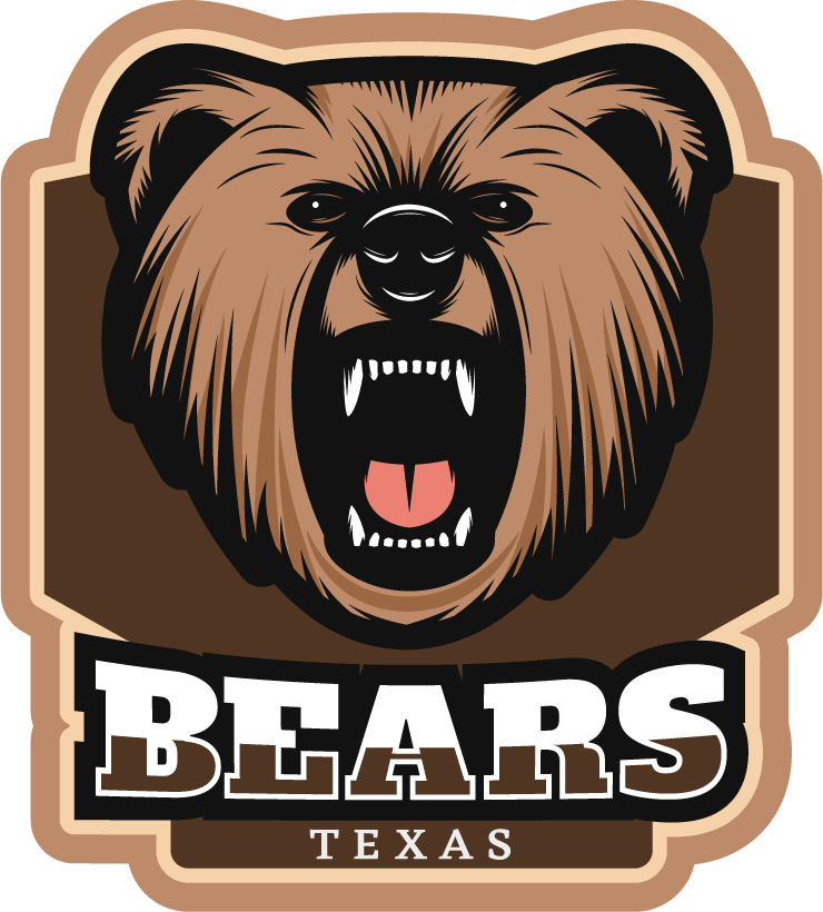 colorful wild animals badge set featuring bears, striking designs for sports teams and events