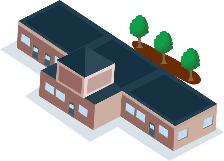 Isometric traffic with houses and cars