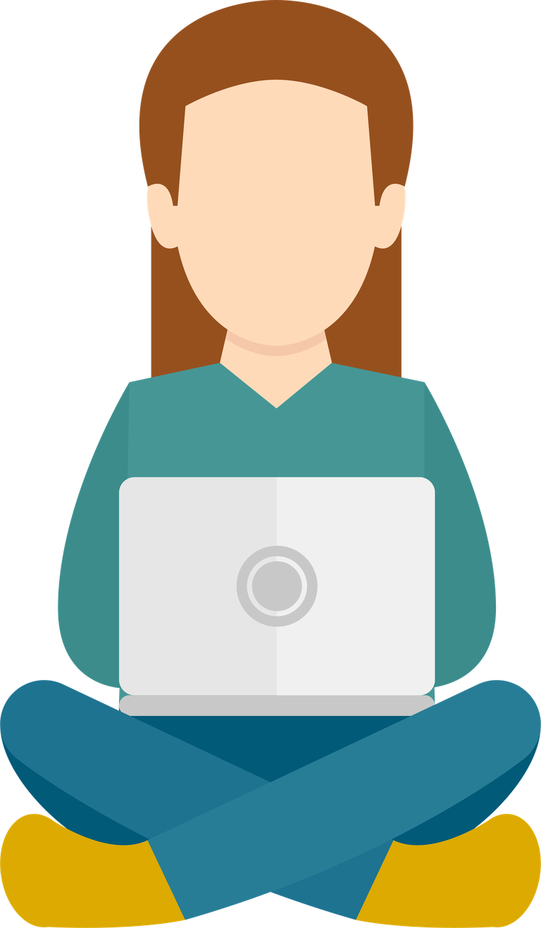 computer working flat icon representing productivity and creativity in a modern setting