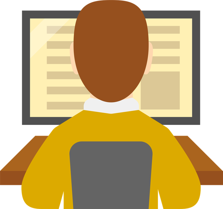 computer working flat icon with ergonomic design and user-friendly features for modern workplaces