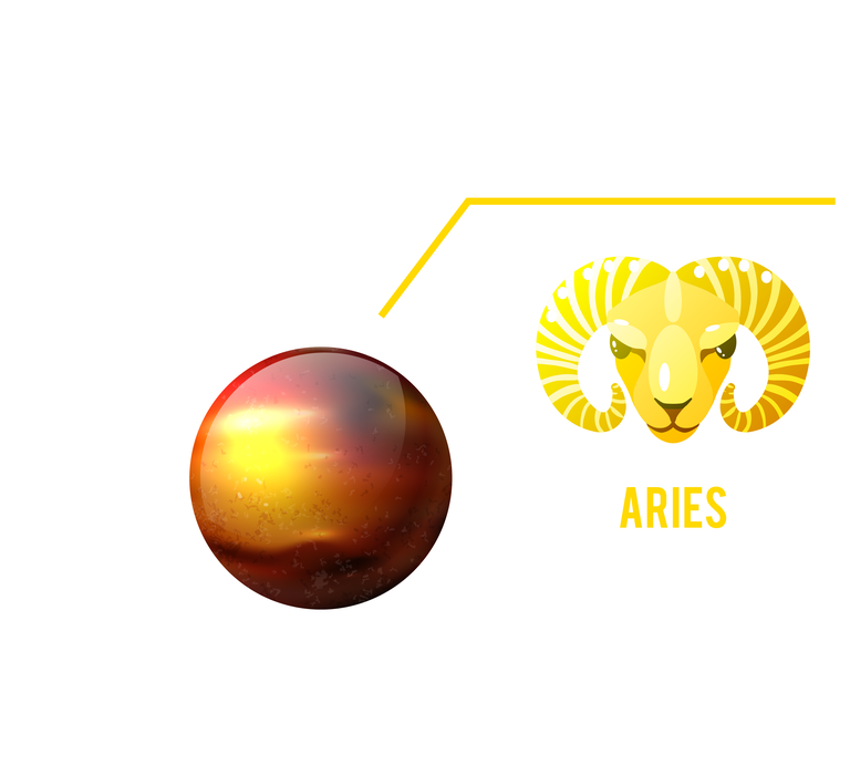 constellations zodiac infographics set featuring detailed aries symbol and celestial sphere