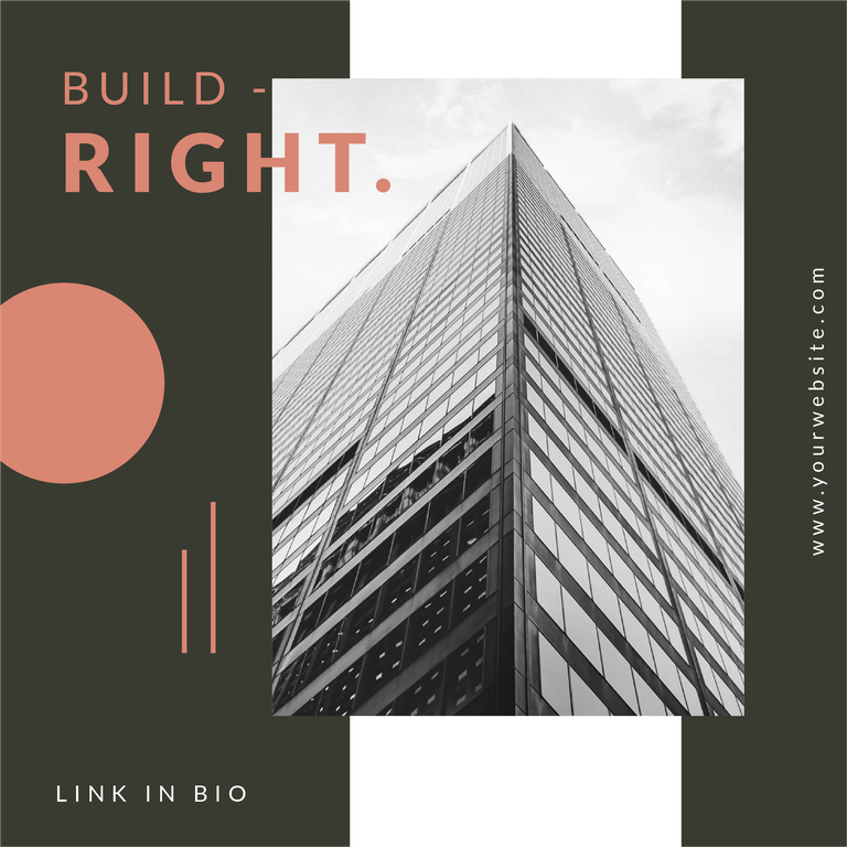 construction and building instagram posts template