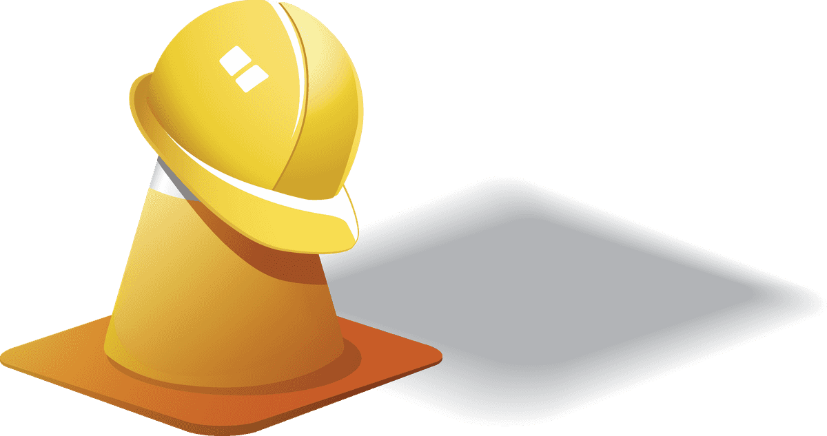 construction site theme icon vector