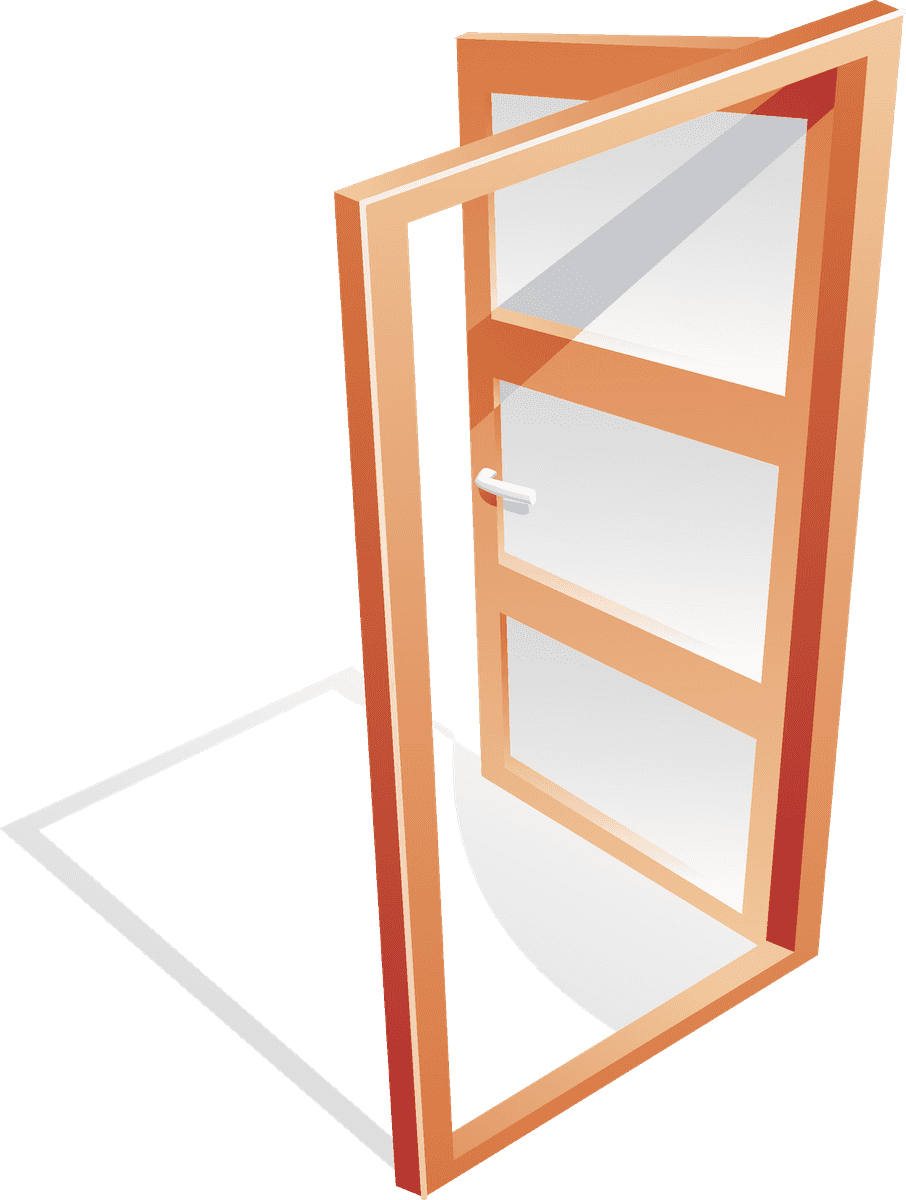 construction site theme icon vector featuring an open door illustration for architecture projects