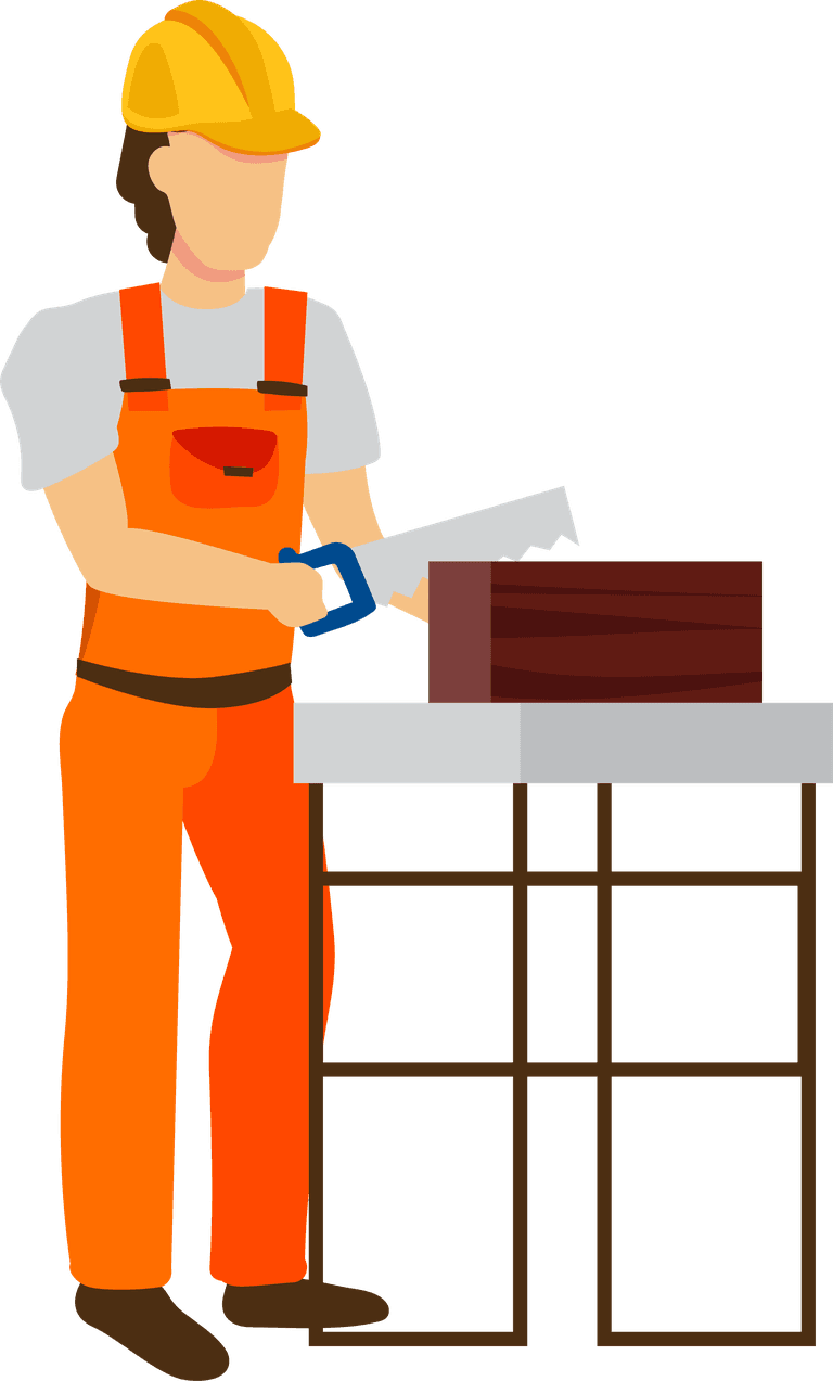 construction workers flat design repairs construction process builders equipment set isolated white