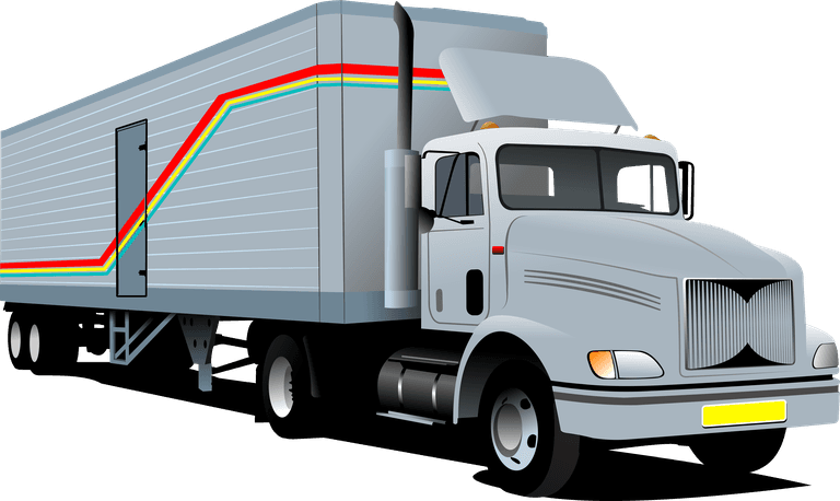 container truck big trucks creative vector