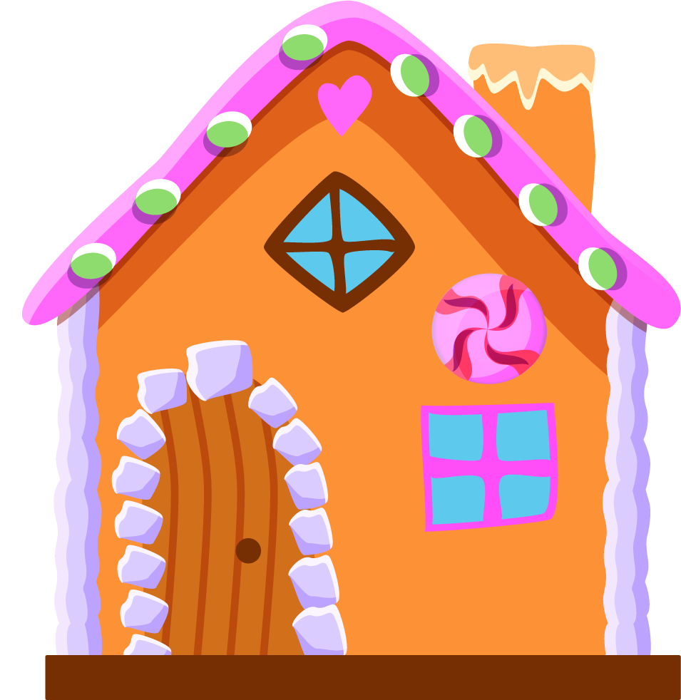 cookie house fairytale candyland set with colorful design and whimsical features for festive celebrations