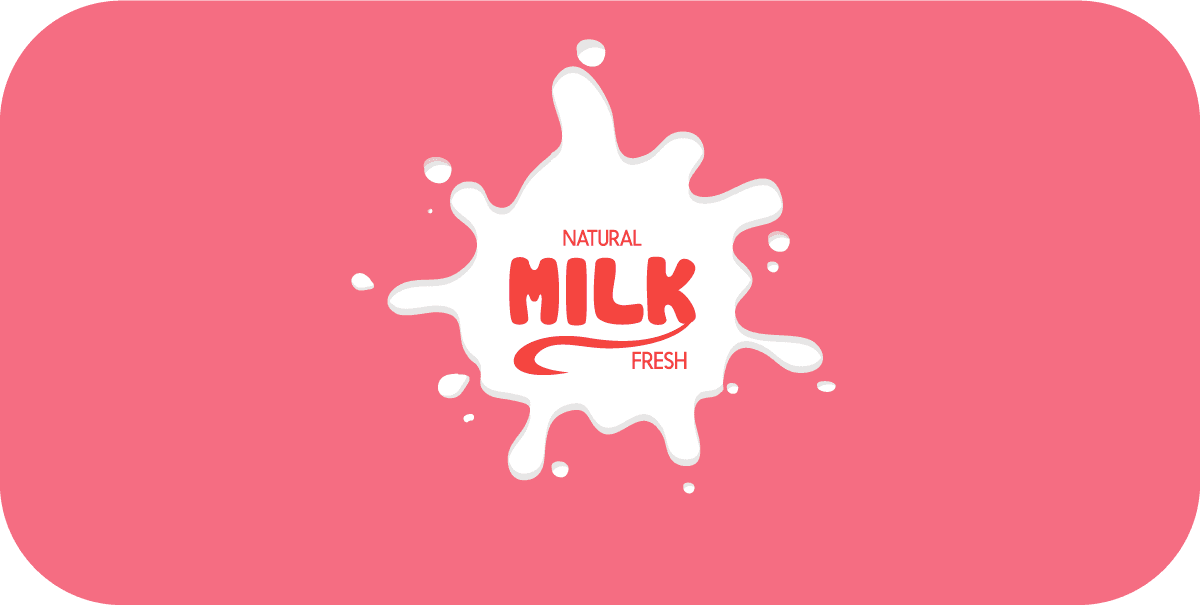 corporate identity sets splashing milk logo pink decoration