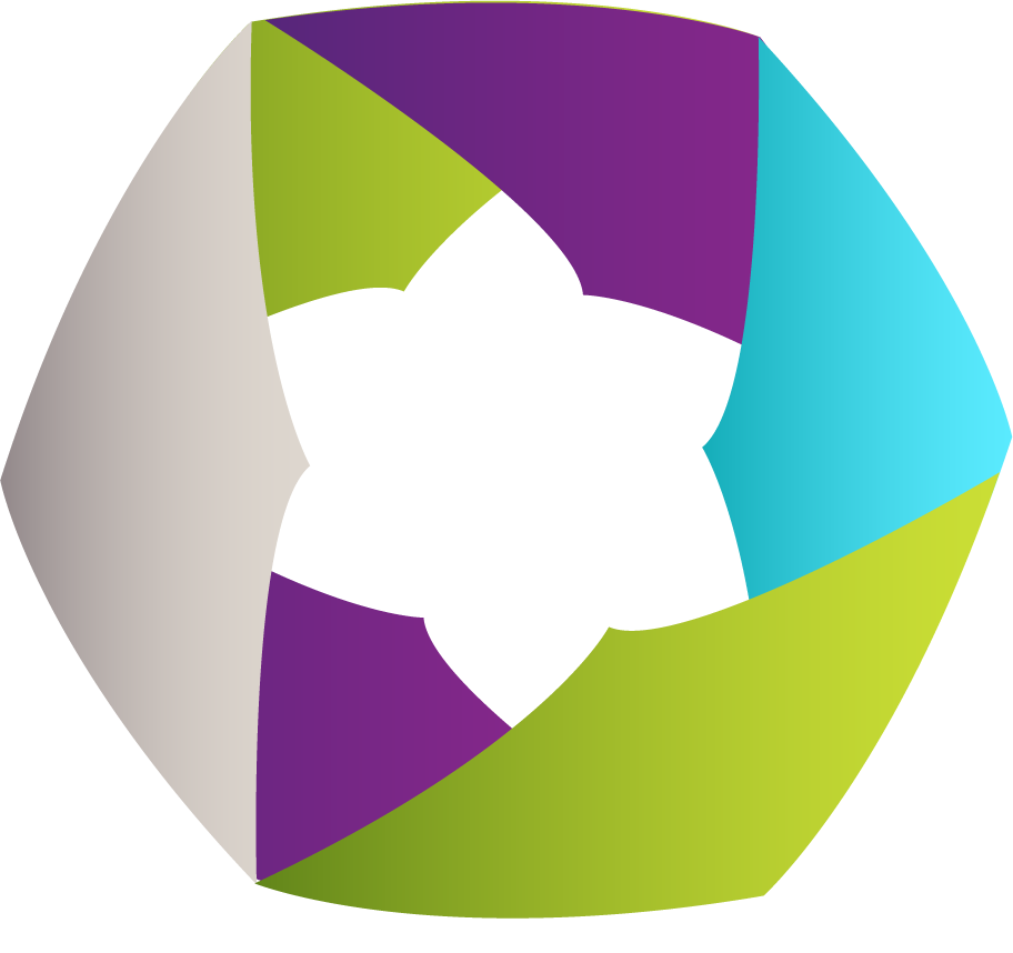 corporate logo with various shapes featuring a modern multi-color design for businesses