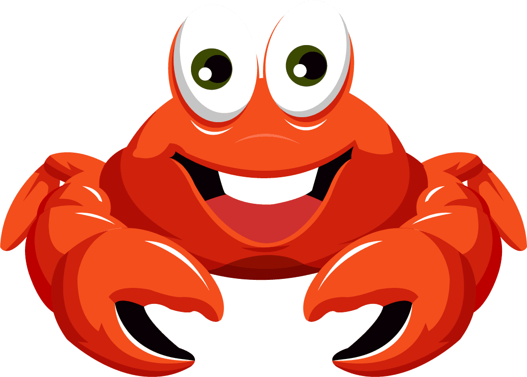 crab sea animals icons cute cartoon sketch colorful 