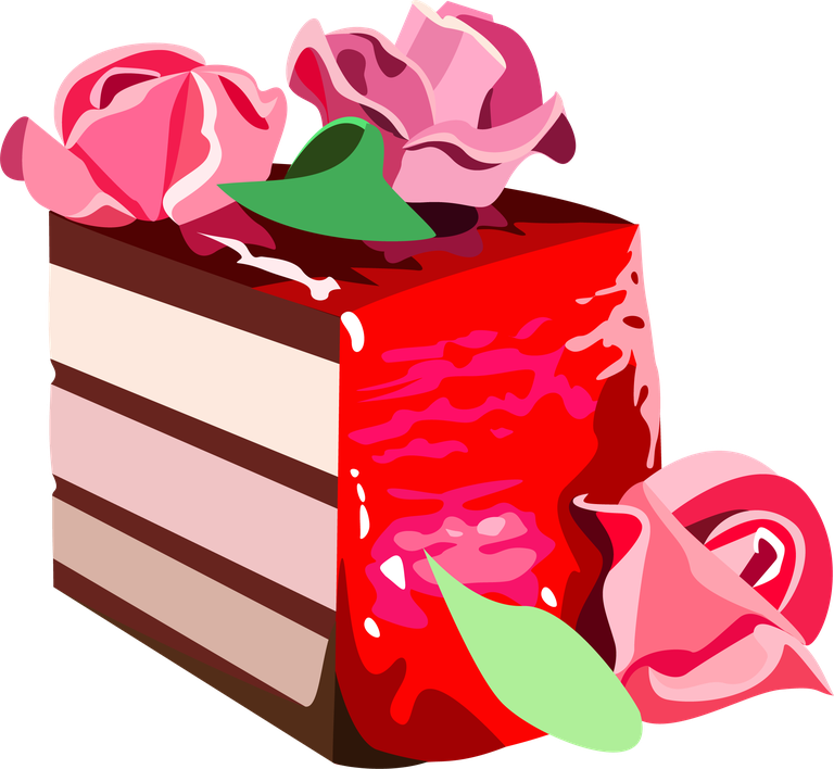 delicious cream cake chocolate dessert vector with floral accents for celebrations