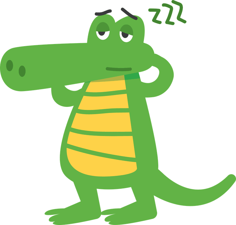 playful crocodile gator cartoon character perfect for kids’ educational materials