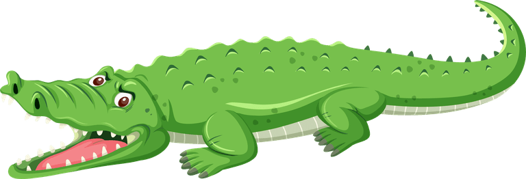 crocodile illustration of a group of bugs