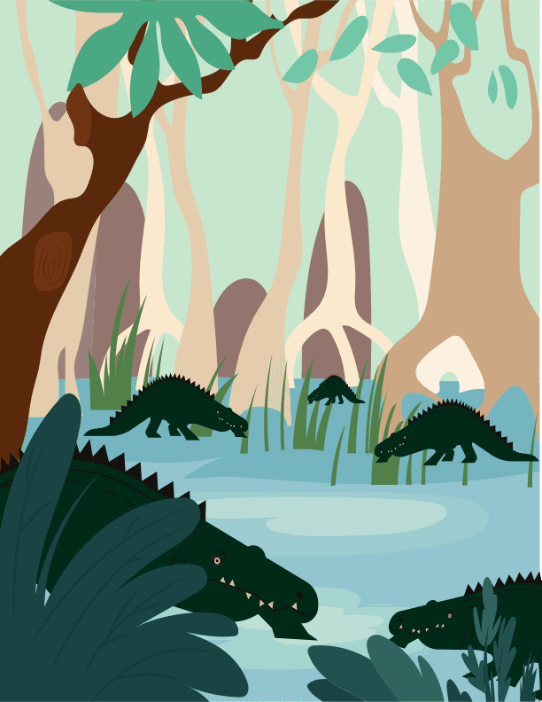 crocodile swamp forest sd