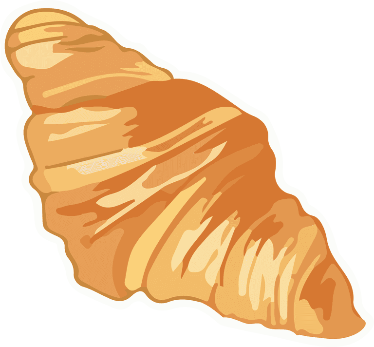 croissants food art vector