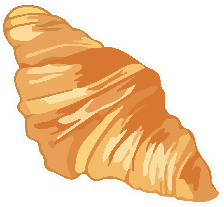 croissants food art vector