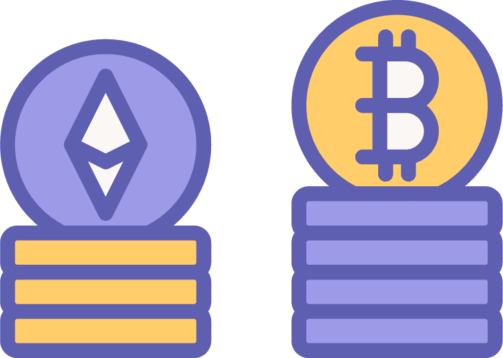 cryptocurrency icon pack for your website design logo app