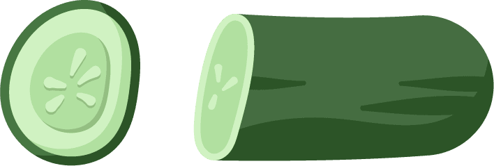 cucumber cooking ingredients tools vector