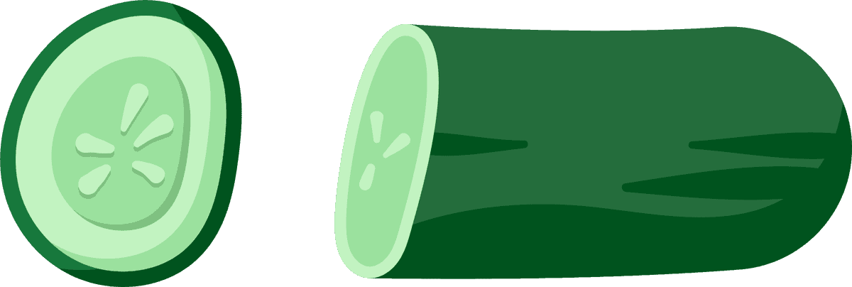 cucumber cooking ingredients tools vector for fresh salads and healthy meals