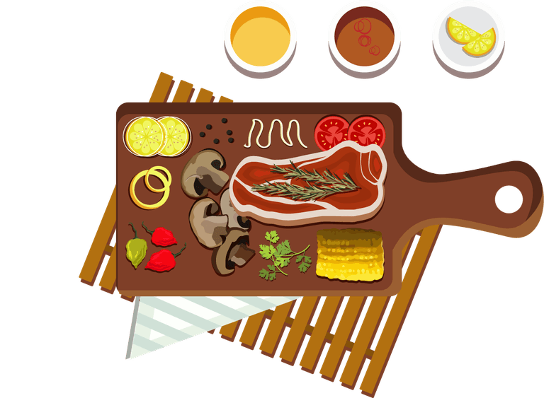 cuisines icons colorful flat sketch