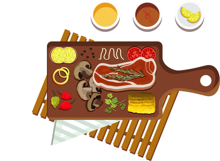 cuisines icons colorful flat sketch of fresh ingredients and cooking tools for food lovers