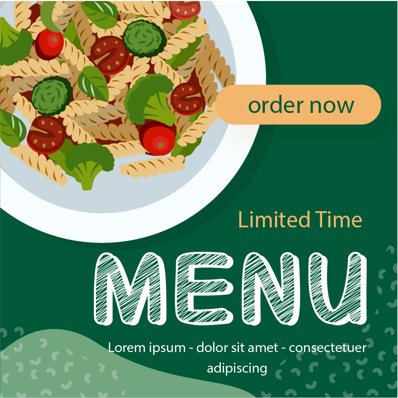 culinary food menu instagram post template