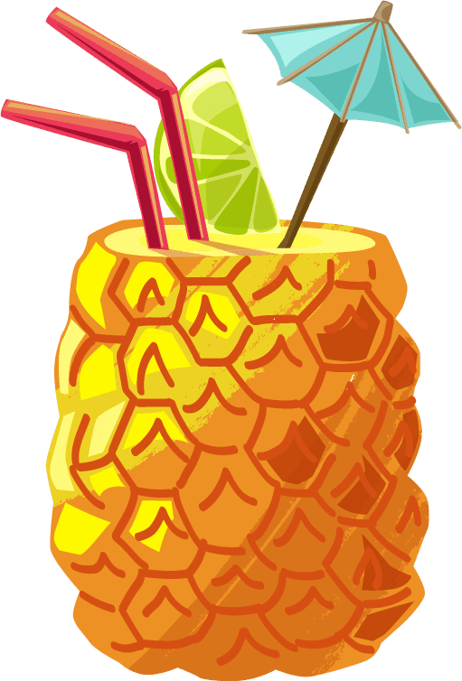 cup of juice tropical beverages icons classical handdrawn sketch