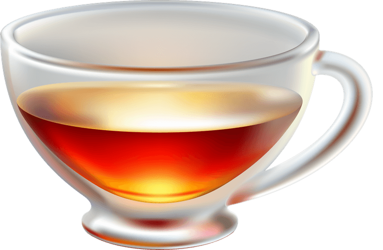cup of tea grape juice beverage vector
