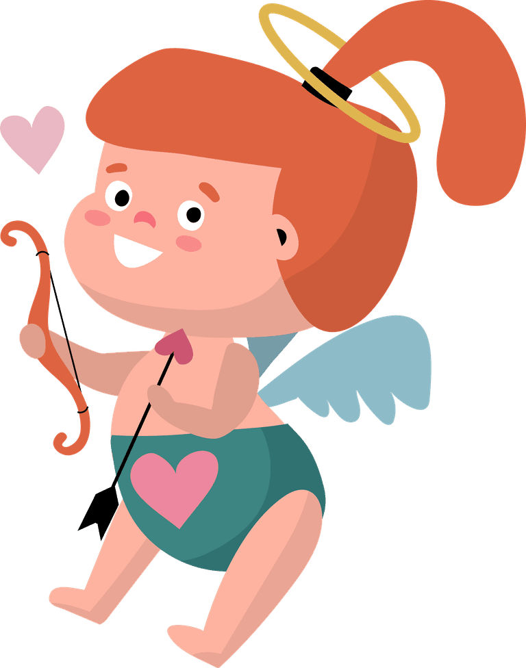cupid cartoon love god vector