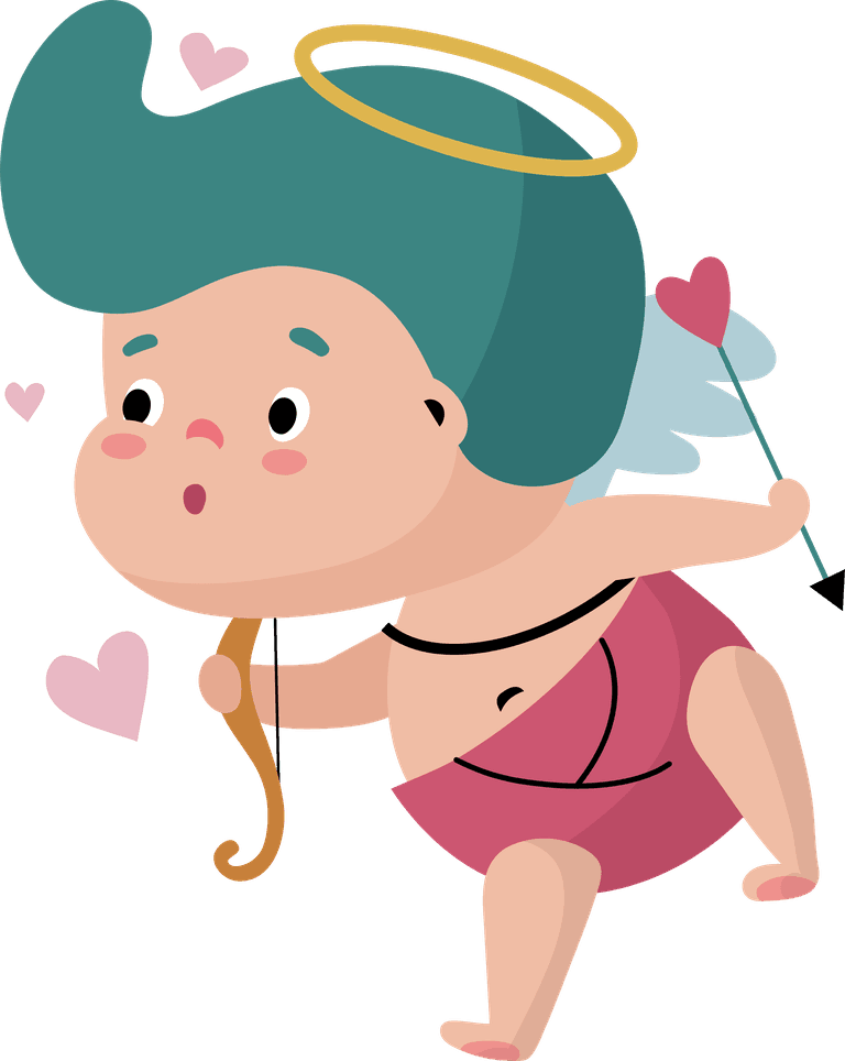 cupid cartoon love god vector
