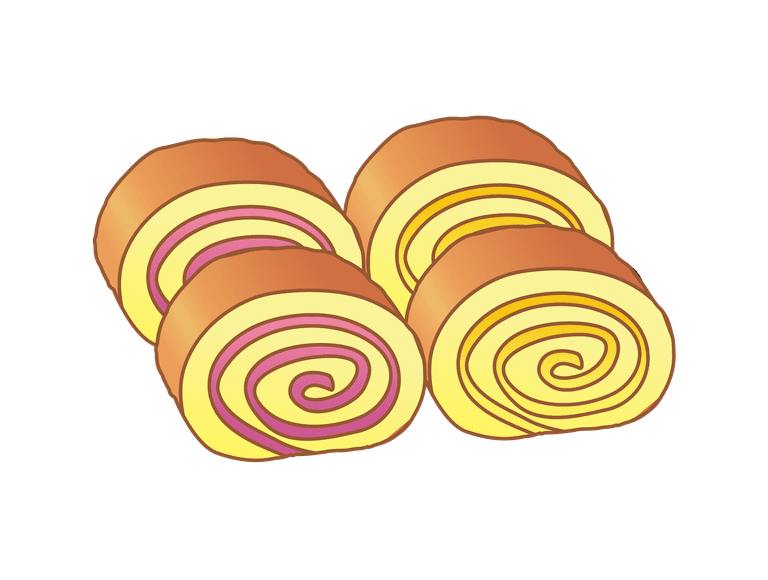 custard cake feast your eyes on this pair of desserts a jelly roll and cake roll yum