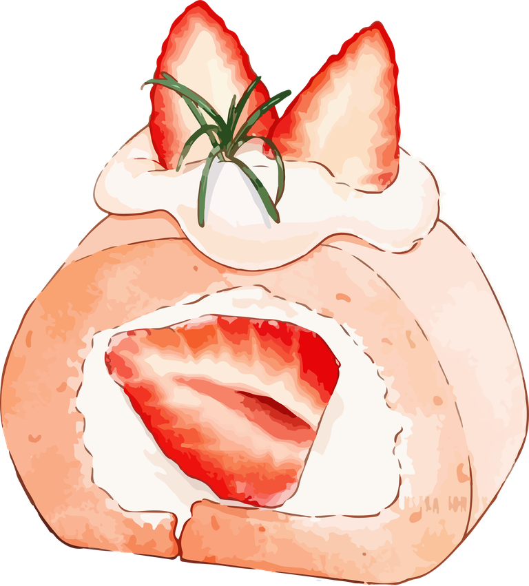 delicious custard cake food art vector perfect for desserts and bakery themes