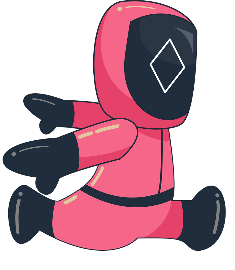 cute and adorable geometric game mascot