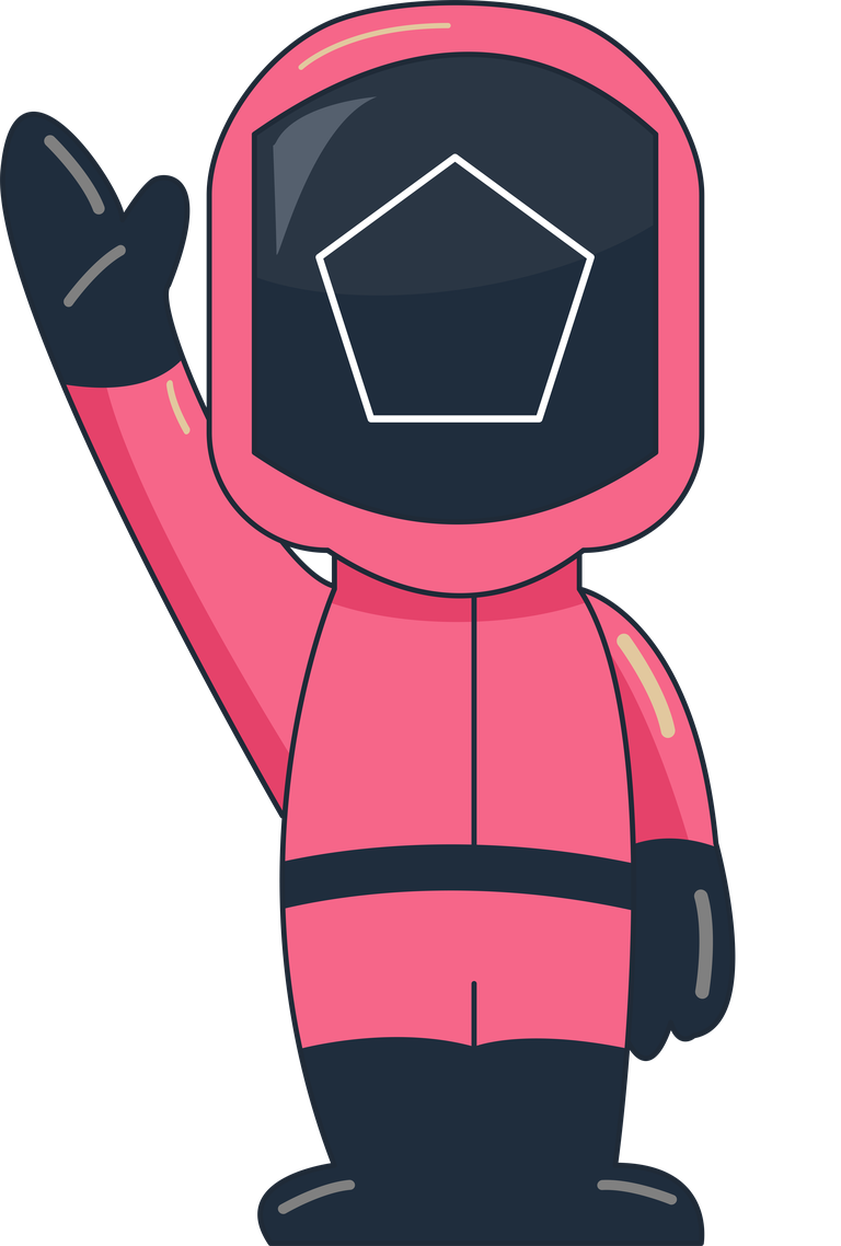 cute and adorable geometric game mascot